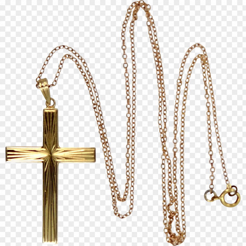 Necklace Cross Charms & Pendants Chain Gold PNG