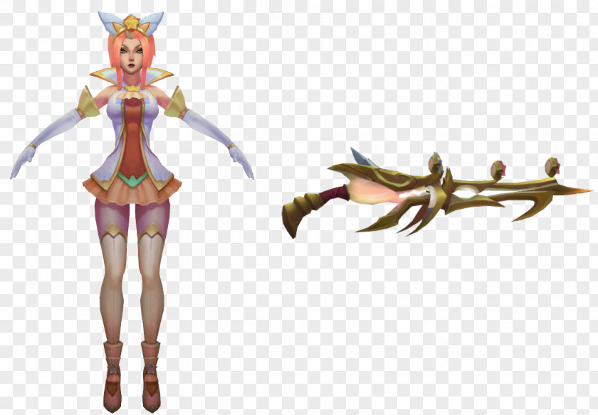 Star The Guardian Weapon Legendary Creature Costume Design PNG