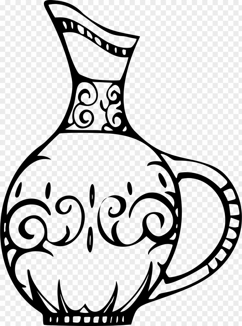Vase Drawing Black And White Clip Art PNG