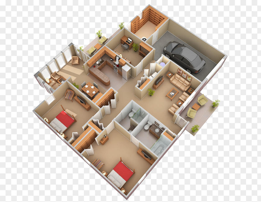 Cottage Floor Plan Real Estate PNG