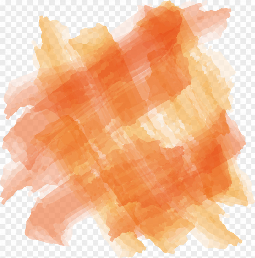 Cross Out The Orange Watercolor Brush Painting Paintbrush PNG