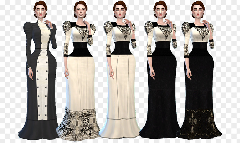 Dress The Sims 4 Gown Victorian Fashion Clothing PNG