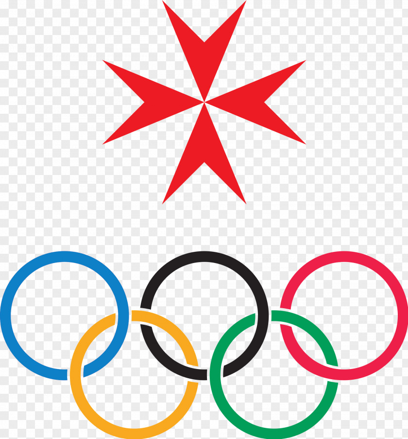 Olympic Rings Malta Committee Games Mediterranean National PNG