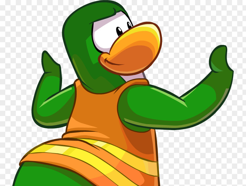 Duck Penguin Green Water Bird PNG