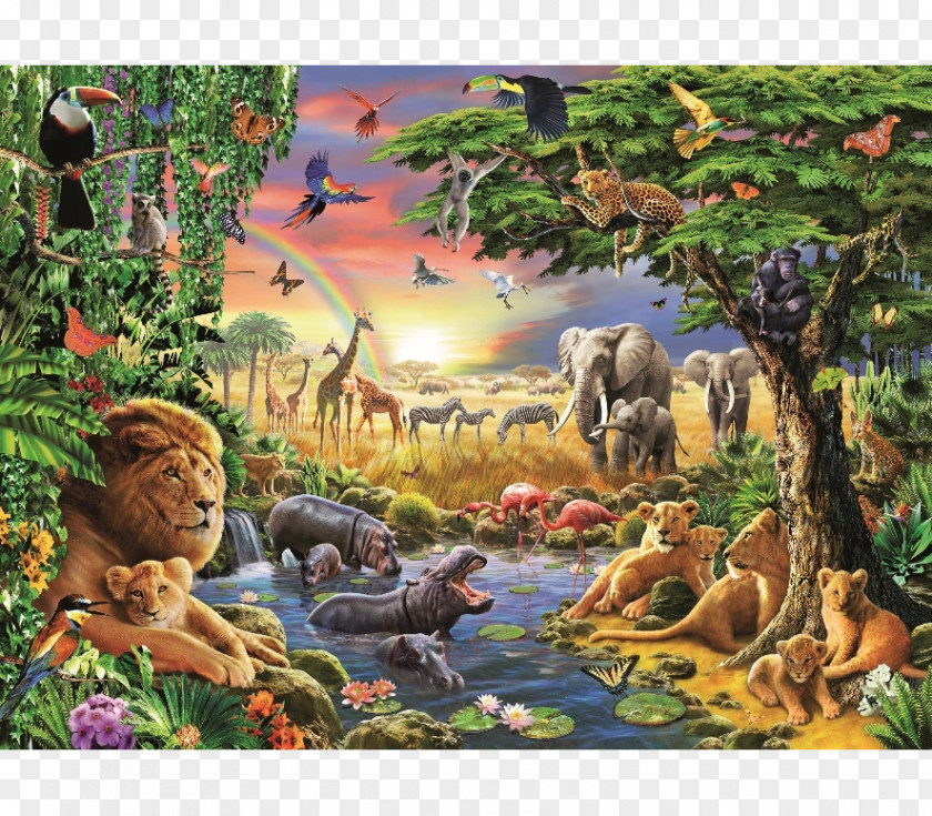 Jungle Jigsaw Puzzles Ravensburger World Puzzle Championship PNG