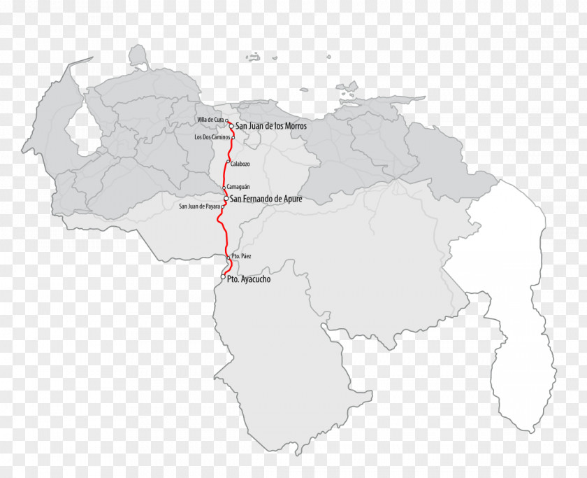 Map Guayana Region, Venezuela Aragua Central Amazonas PNG