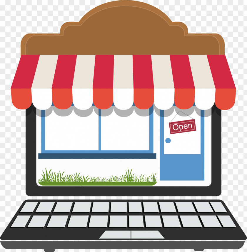 Supermarket Storefront Online Shopping Clip Art PNG