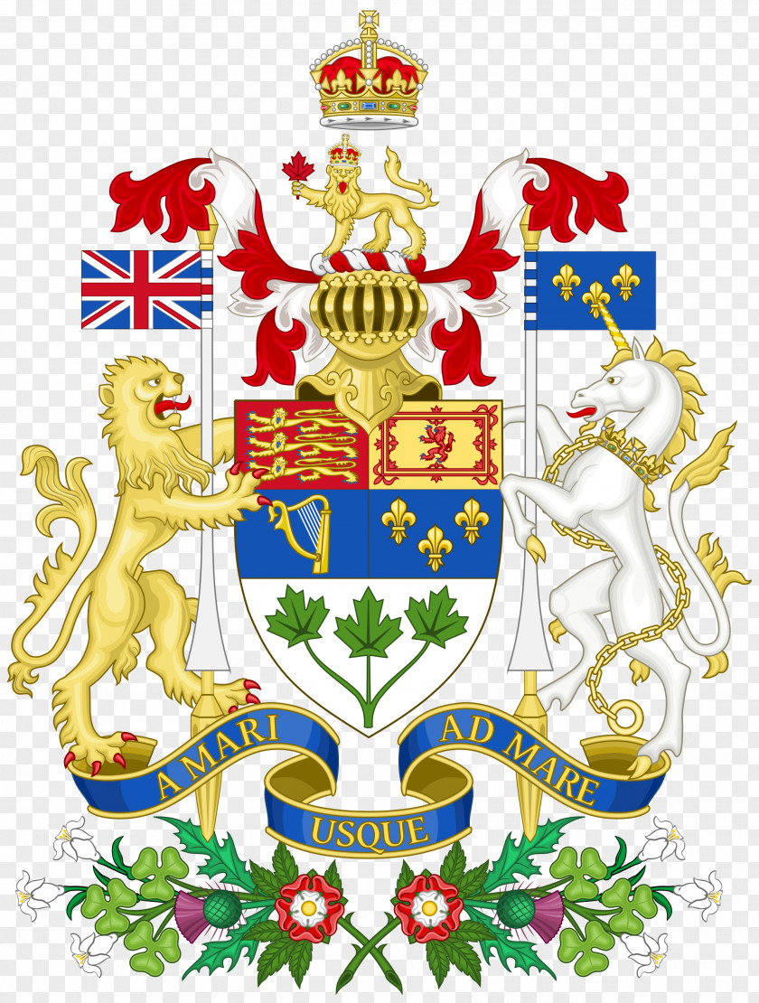 Canada Arms Of Coat Flag A Mari Usque Ad Mare PNG