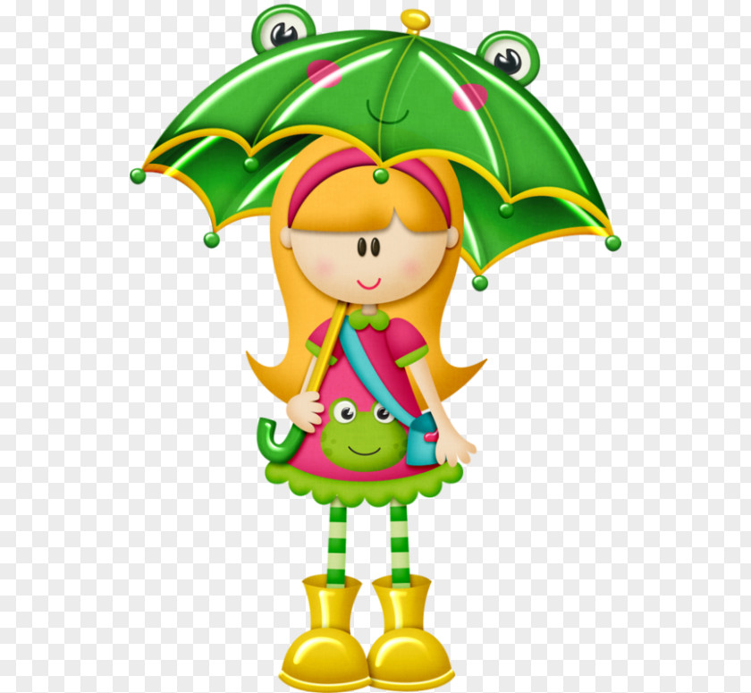 Frog Princess Umbrella Child Rain Clip Art PNG