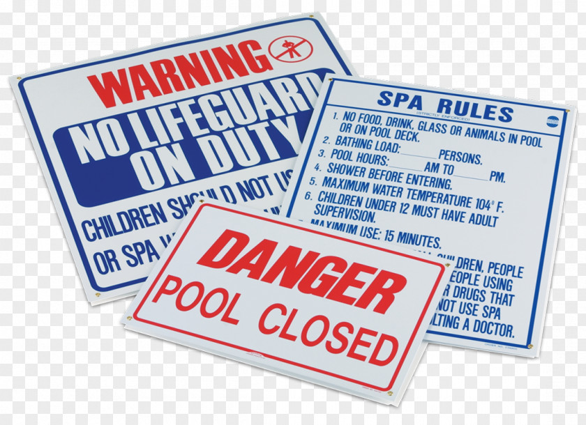 Salon Signage Swimming Pool Cover Letter Service Lifeguard PNG