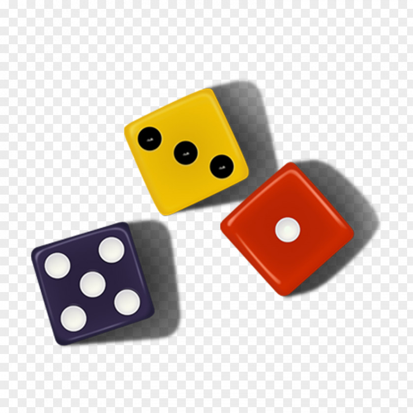 Three Colors Dice Game Color PNG