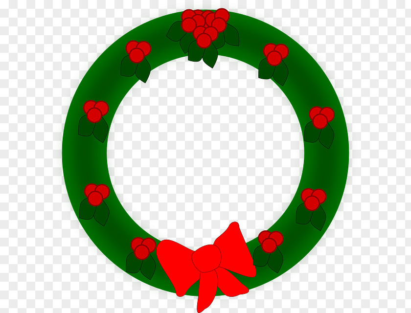 Christmas Decorative Hand-painted Garlands Laurel Wreath Clip Art PNG