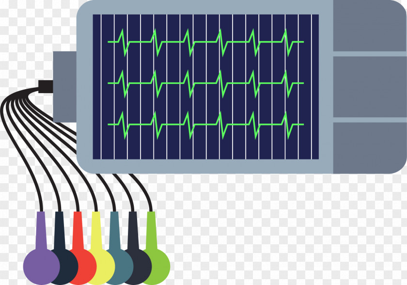 Hospital ECG Monitor Electrocardiography Monitoring Icon PNG