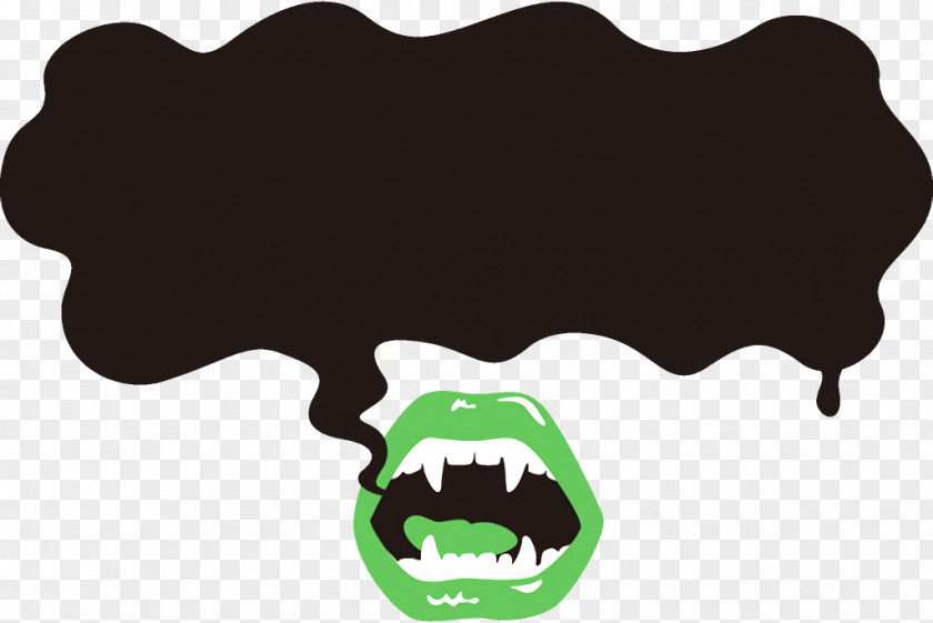 Logo Mouth Vampire Halloween Dracula PNG