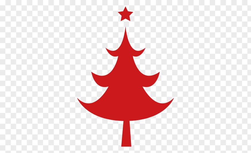 Red Christmas Tree Pine PNG
