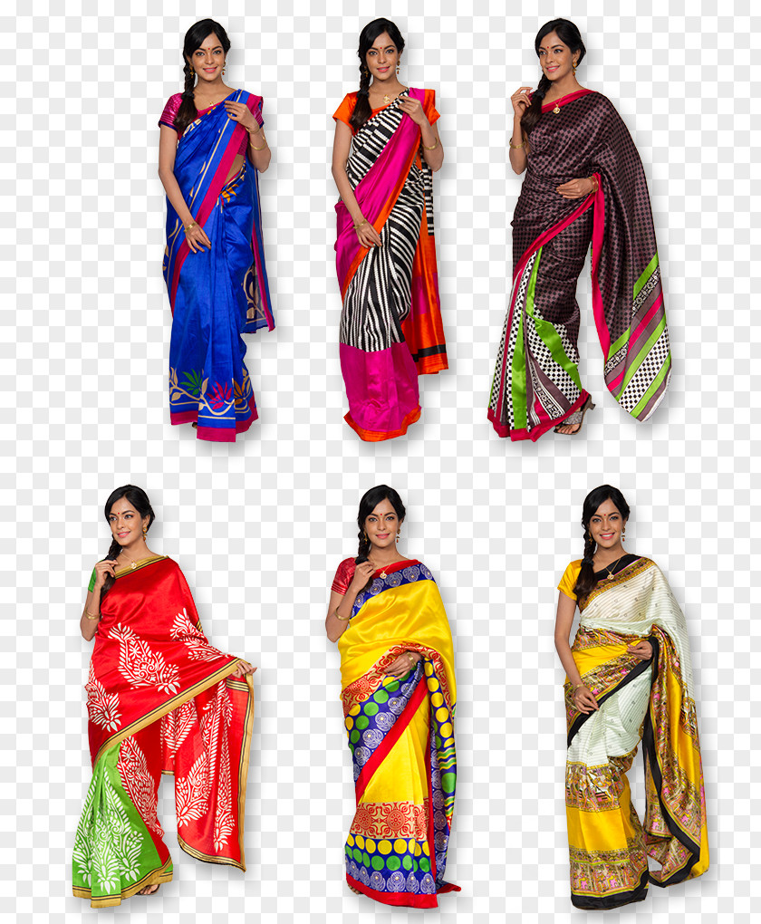 Silk Saree Sari Textile Art Cotton PNG