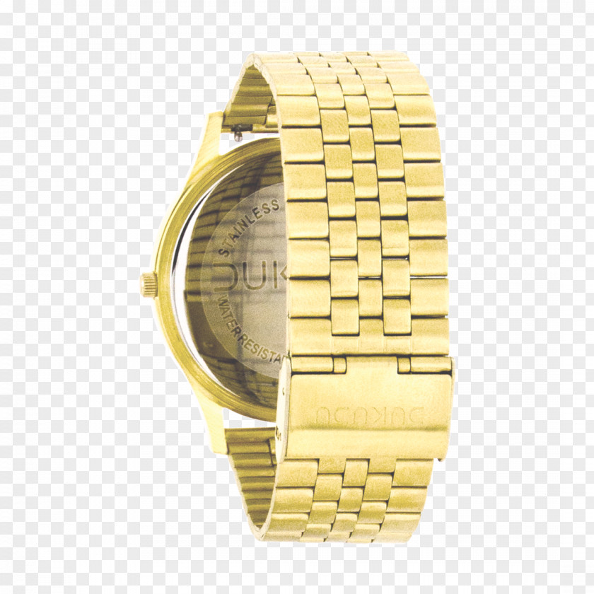 Watch Strap Clock Gold PNG