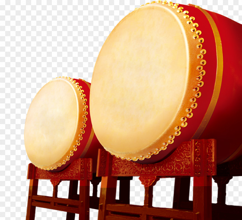 Red Drum Drums Chinoiserie PNG