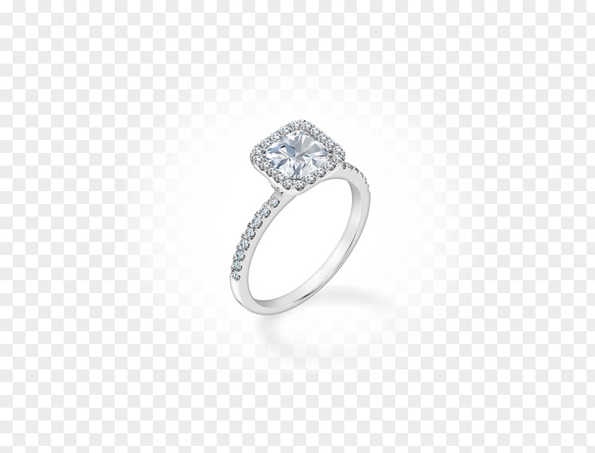 Ring Halo Sapphire Silver Body Jewellery PNG