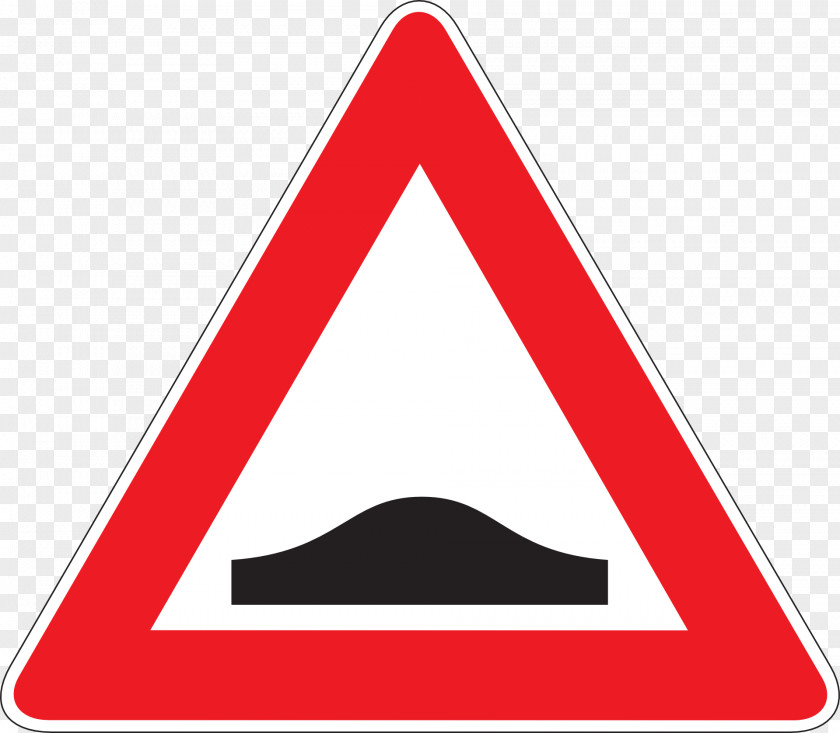 Road Traffic Sign Warning Speed Bump PNG
