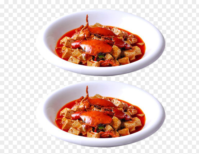 Crab And Chili Mix With Aged Tofu Red Curry Chilli Chinese Cuisine Douhua PNG