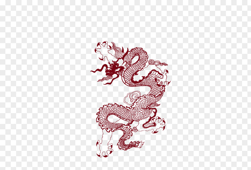 Dragon Chinese Fenghuang Totem Clip Art PNG