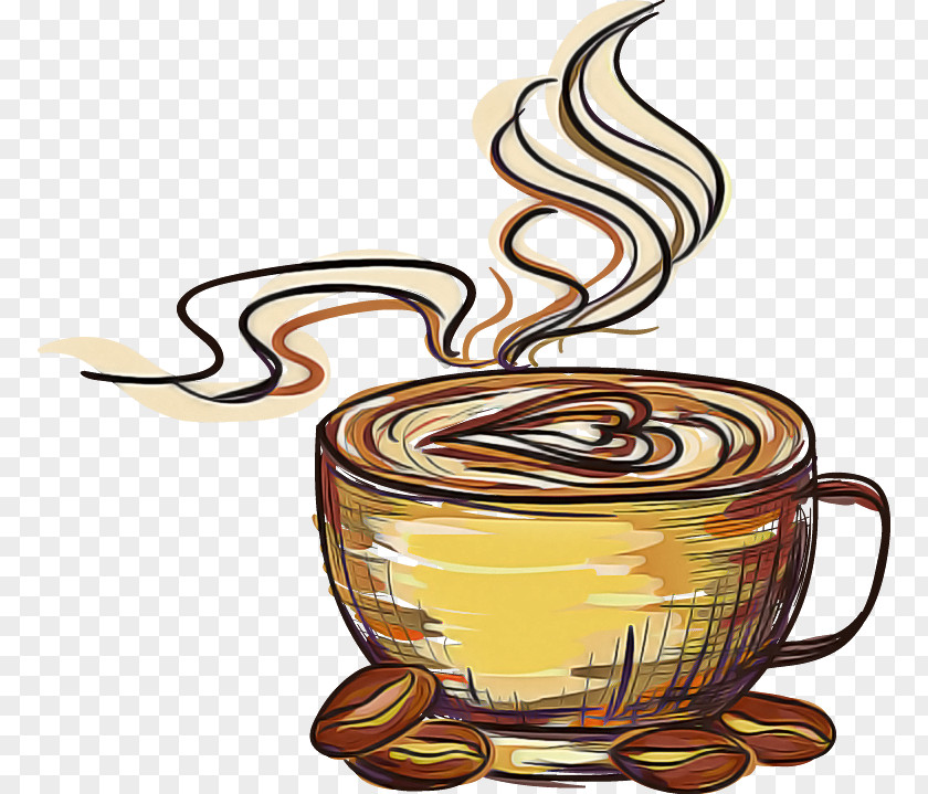 Drinkware Latte Coffee Cup PNG
