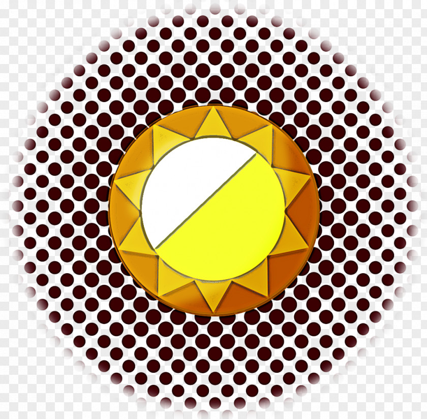 Emblem Symbol Yellow Circle Pattern Logo PNG