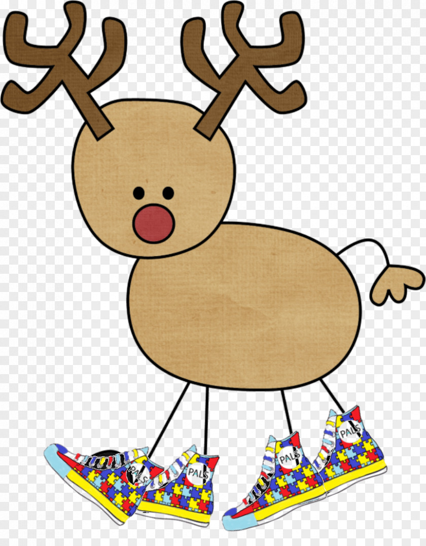 Reindeer Rudolph Santa Claus Image PNG