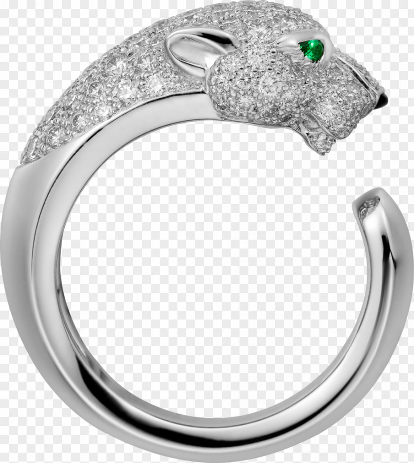 Ring Cartier Diamond Emerald Brilliant PNG
