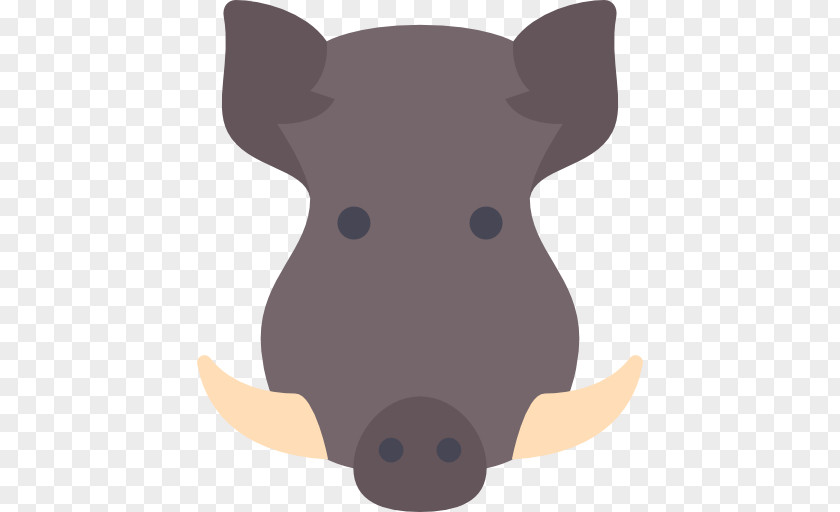 Boar Cartoon Icon PNG