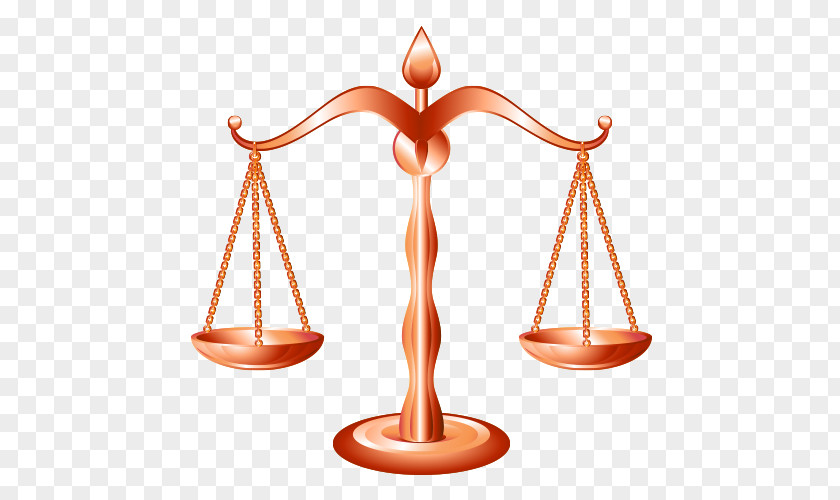 Cartoon Balance Scale Weighing Lawyer Justice PNG