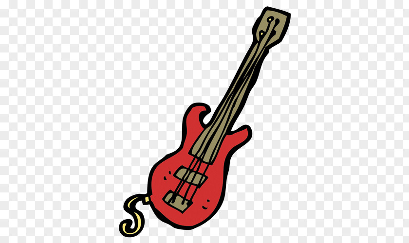 Electric Guitar Vector Graphics Cartoon Image PNG