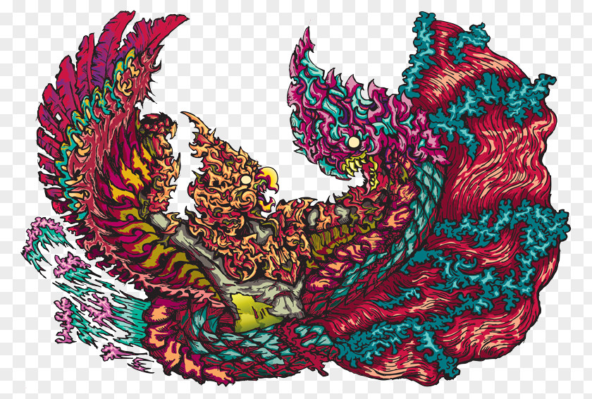 Garuda. Art Font Organism PNG