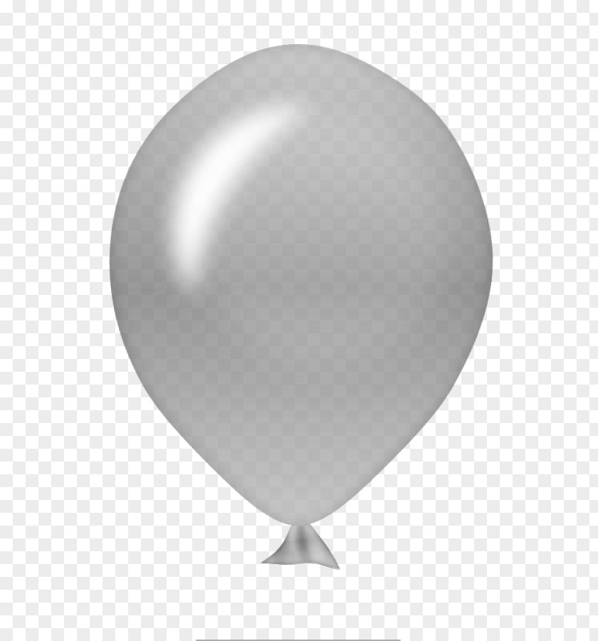 Grey Balloon Sphere PNG