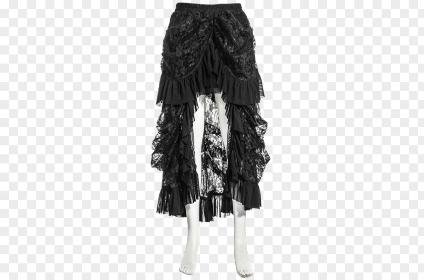 Noble Lace Steampunk Fashion Skirt Gothic Ruffle PNG