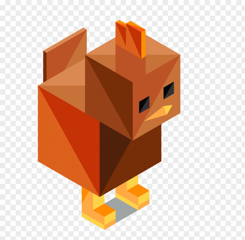 Origami Chick Alien Icon PNG