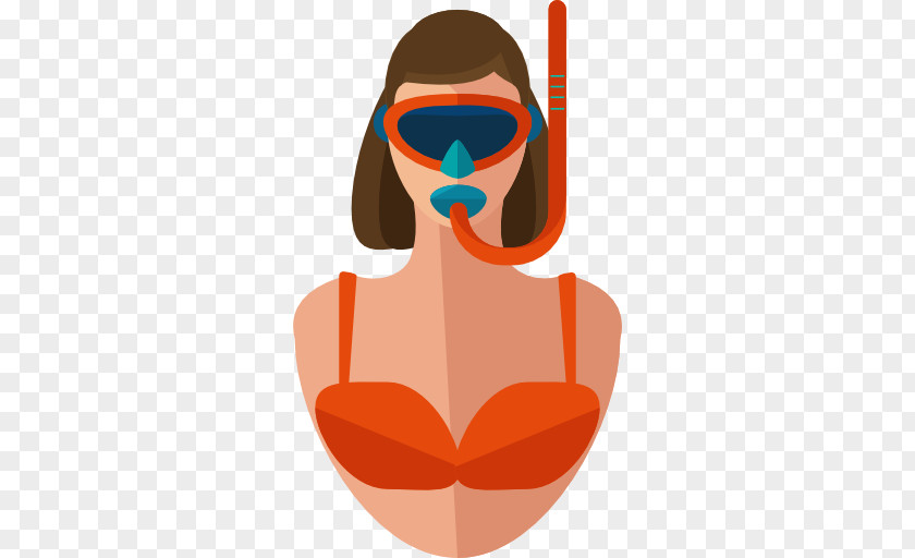 Snorkeling Scuba Diving Underwater Set Clip Art PNG