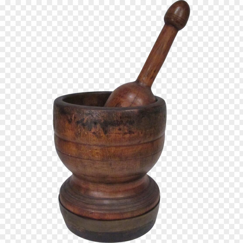 Wood Mortar And Pestle Dornillo Tableware PNG