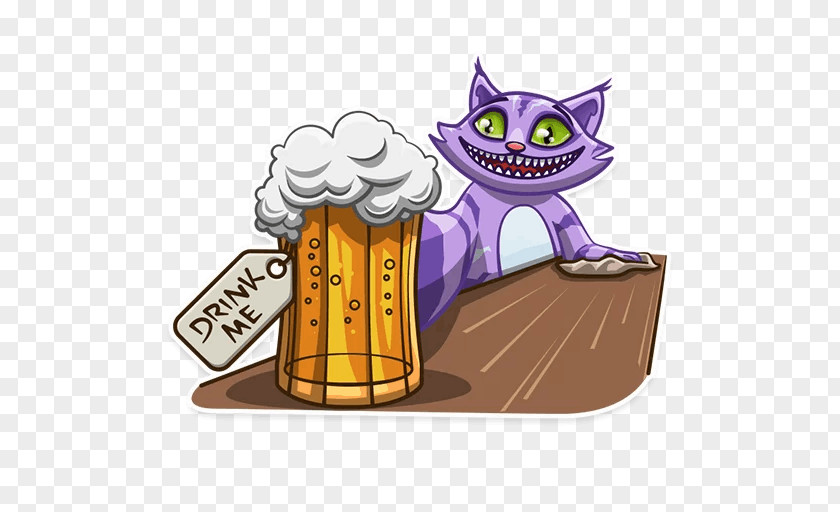 Alice In Wonderland Cat Tumblr Cheshire Cartoon Sticker Telegram PNG