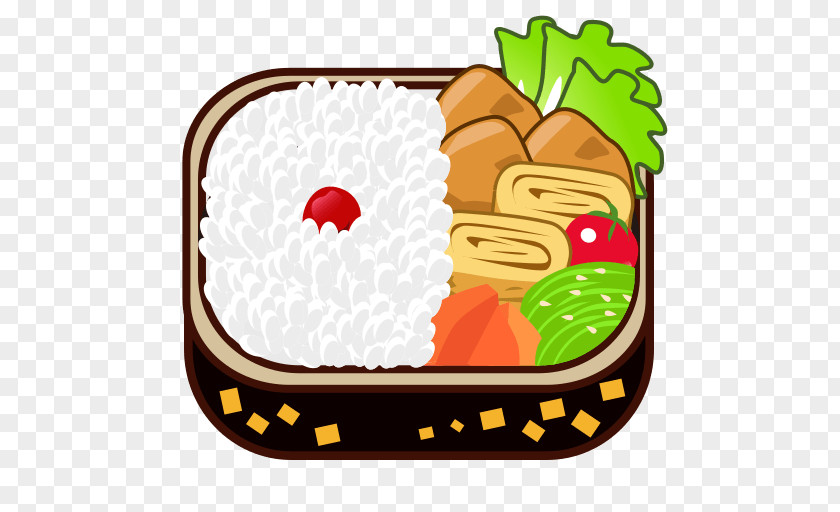 Emoji Bento Sushi Japanese Cuisine Rice PNG