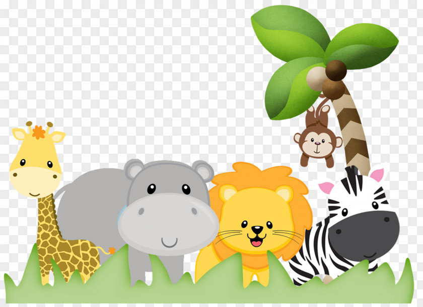 Safari Giraffe Image Illustration Paper PNG