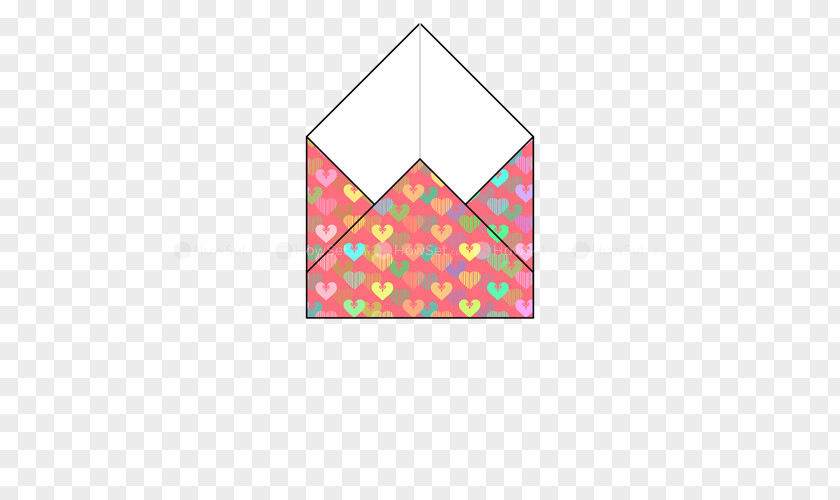 Triangle Origami Envelope Animated Film Pattern PNG