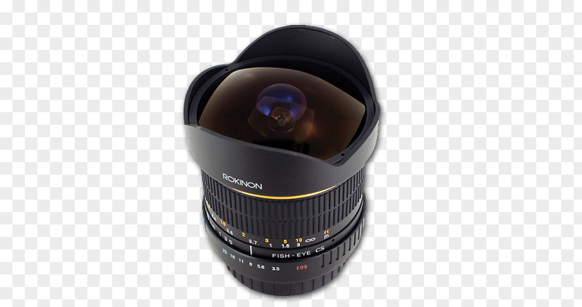 Wide Angle Samyang 8mm F/3.5 Fisheye CS II Lens Rokinon Camera Wide-angle PNG