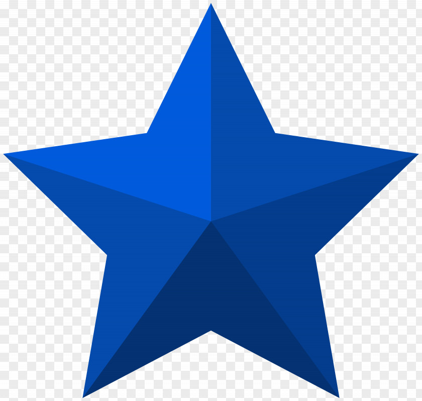 Blue Star Clip Art Image Shape Icon PNG