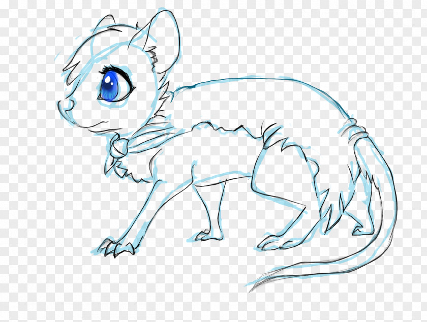 Cat Whiskers Hare Dog Sketch PNG