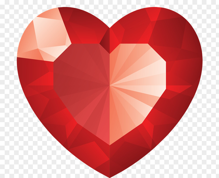 Heart Of Love Gemstone Emoticon Clip Art PNG