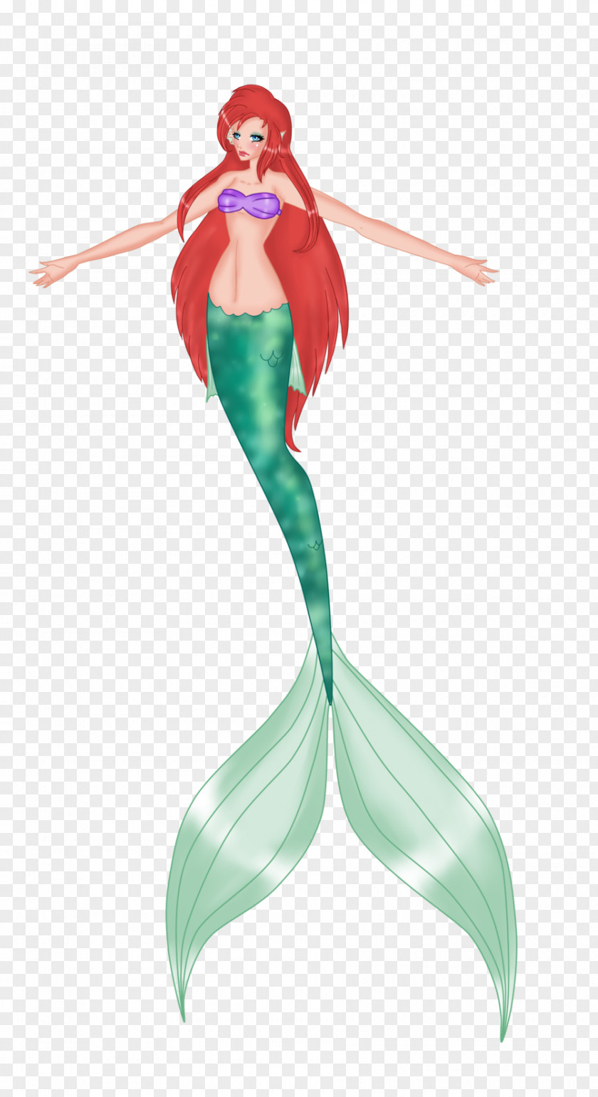 Mermaid Costume Design Figurine PNG