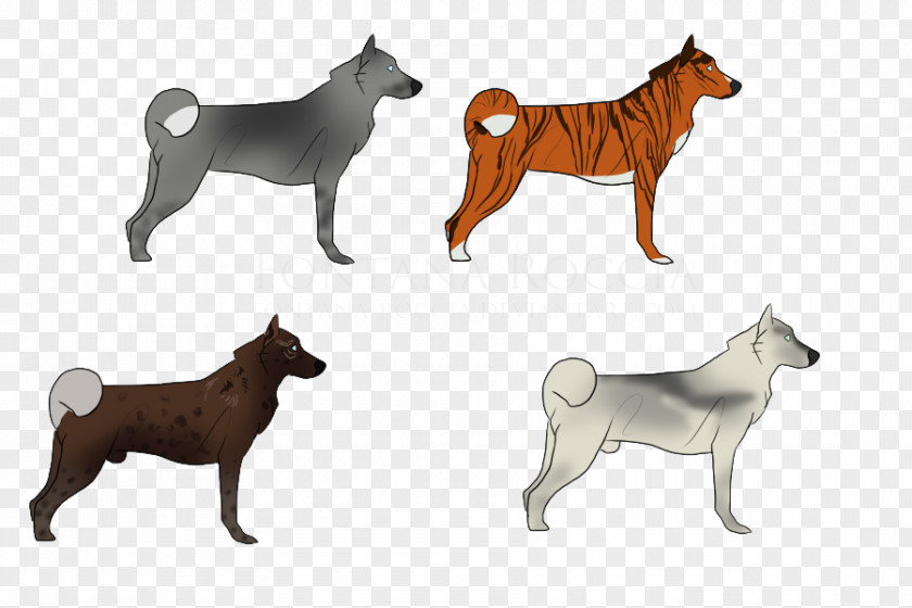 Silhouette Dog Breed Finnish Spitz Shikoku Shiba Inu Siberian Husky PNG