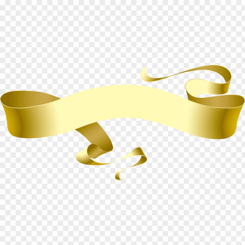Elegant Gold Ribbons Ribbon Clip Art PNG